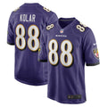 Charlie Kolar Baltimore Ravens    Game Jersey - Purple
