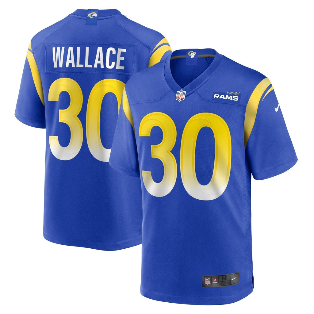 Josh Wallace Los Angeles Rams  Game Jersey -  Royal