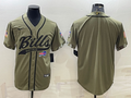 Men's Buffalo Bills Olive 2022 Salute To Service Limited Blank Jersey