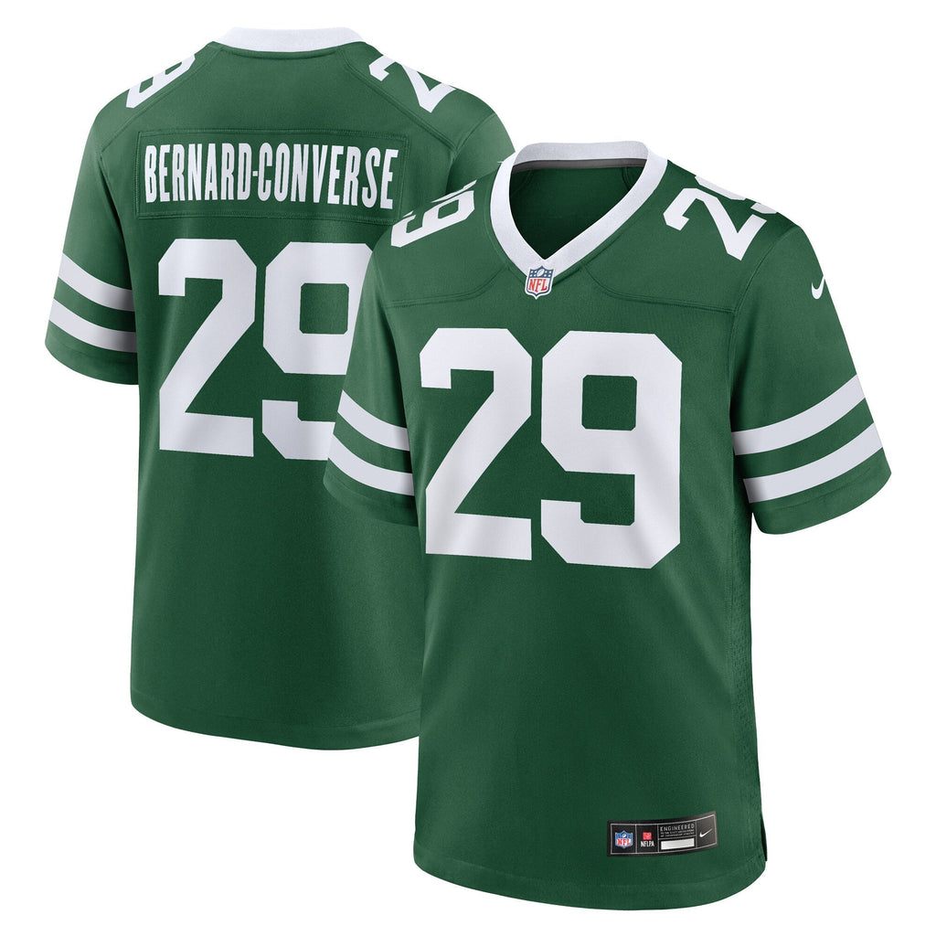 Jarrick Bernard-Converse New York Jets  Team Game Jersey - Legacy Green