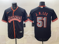 Men's San Francisco Giants Jung Hoo Lee #51 Black Alternate Stadium Jersey
