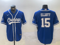 Men's Dallas Cowboys Ezekiel Elliott Royal Game Jersey