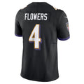 B.Ravens #4 Zay Flowers Black Alternate Vapor F.U.S.E. Limited Jersey