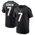 Men's Atlanta Falcons Bijan Robinson  Black Player Name & Number T-Shirt