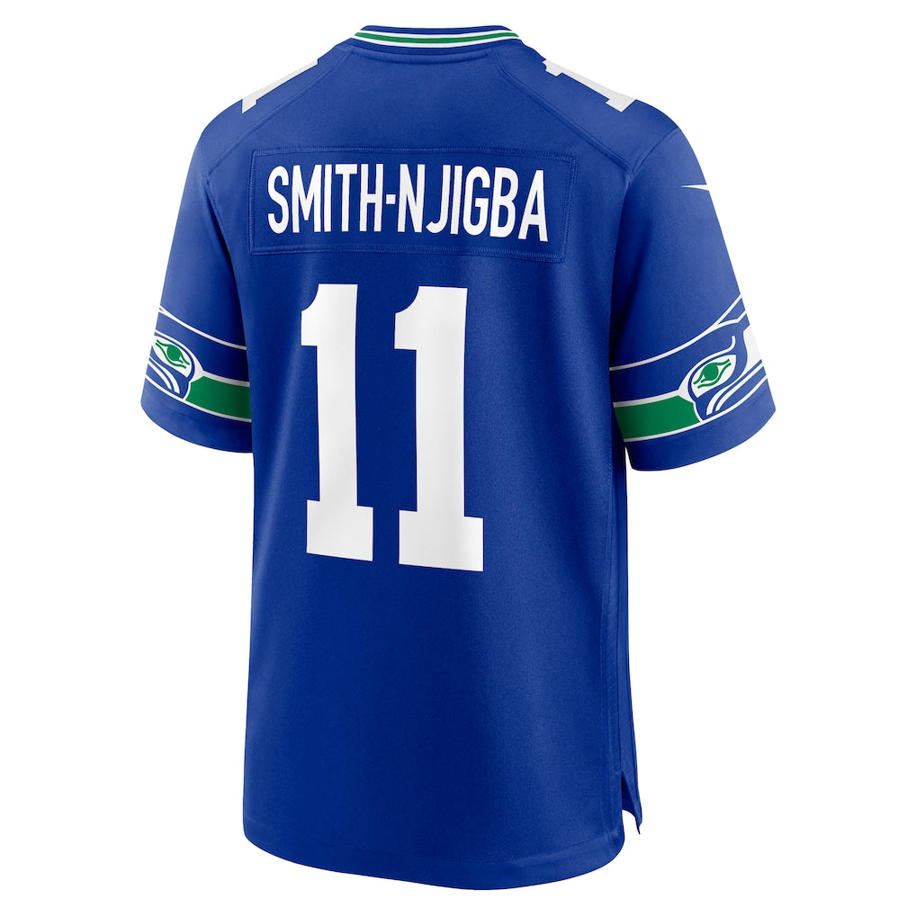 S.Seahawks #11 Jaxon Smith-Njigba Royal Alternate 50th Season Game Jersey