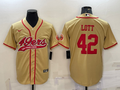 Men's San Francisco 49ers Ronnie Lott Gold Game Jersey Joint Edition