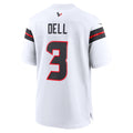 H.Texans #3 Tank Dell White Game Jersey