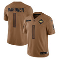 Ahmad Sauce Gardner New York Jets  Salute To Service Limited Jersey - Brown