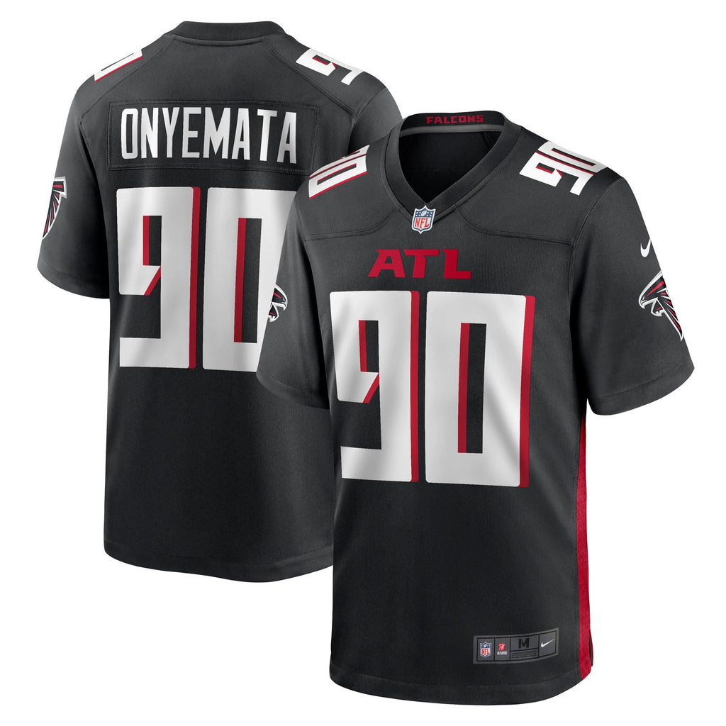 David Onyemata Atlanta Falcons  Game   Jersey - Black