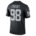 LV.Raiders #98 Maxx Crosby Black Legend Player Performance Top Jersey