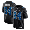 Men's Indianapolis Colts Tyler Warren  Black Fashion Game Jersey