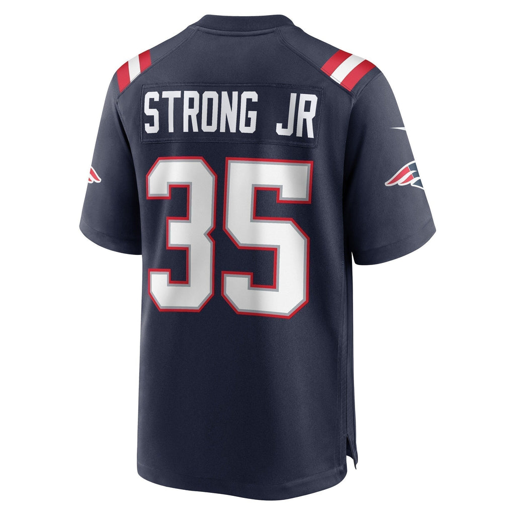 Pierre Strong Jr. New England Patriots  Game   Jersey - Navy