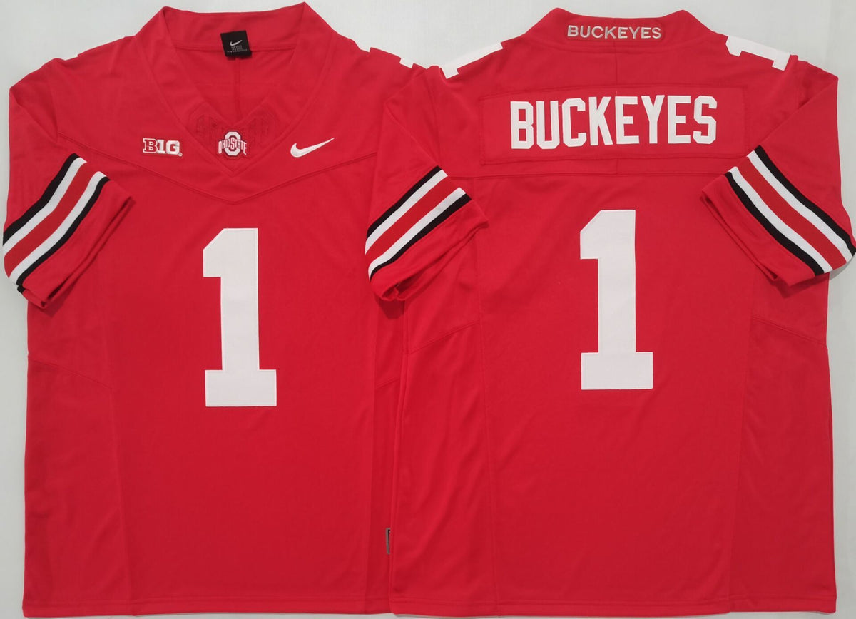 Men's Ohio State Buckeyes Red Player Game Jersey