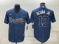 Men's Atlanta Braves Ronald Acuna Jr. Blue Replica Baseball Jersey