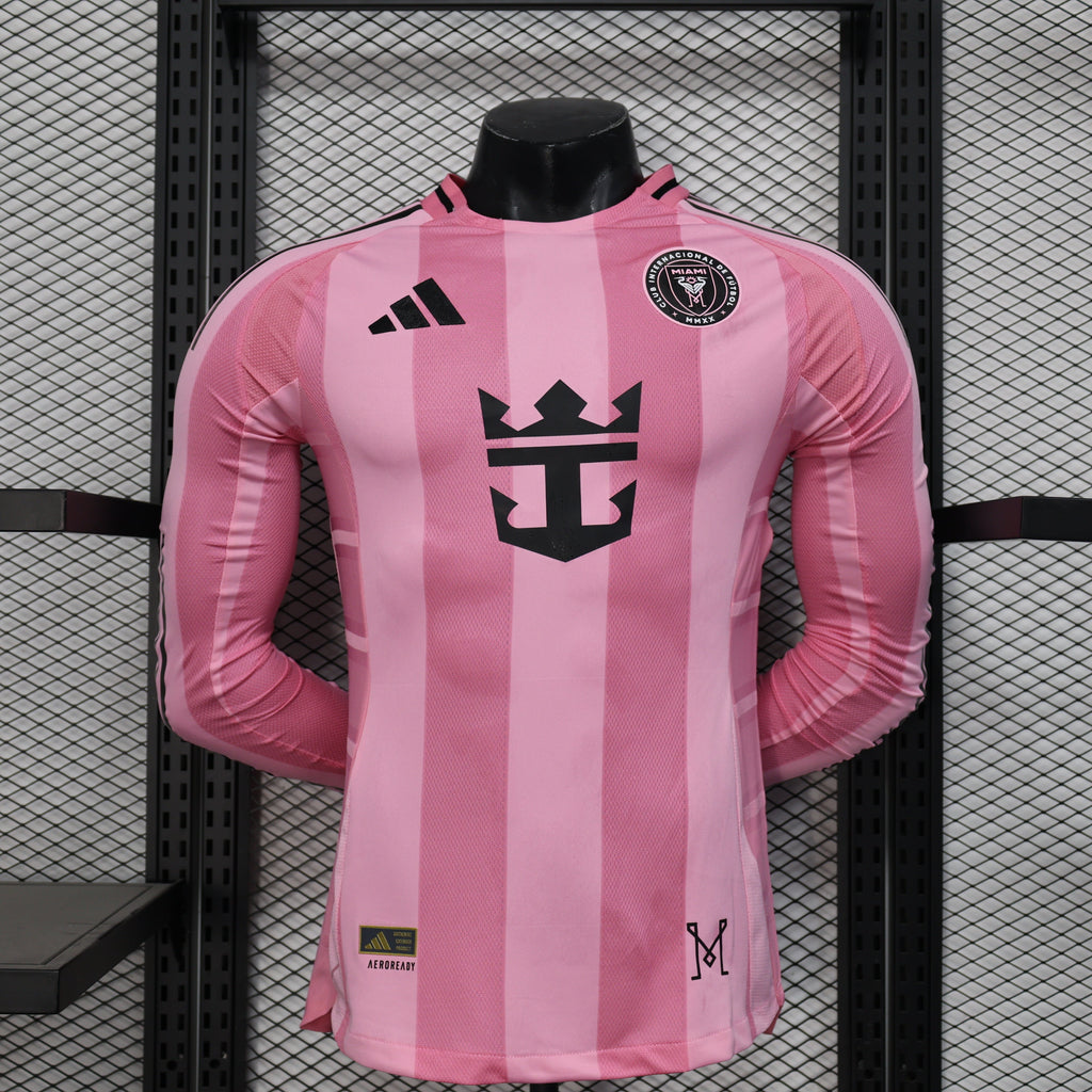2026 Miami Pink Home Player Version JerseyLong Sleeve