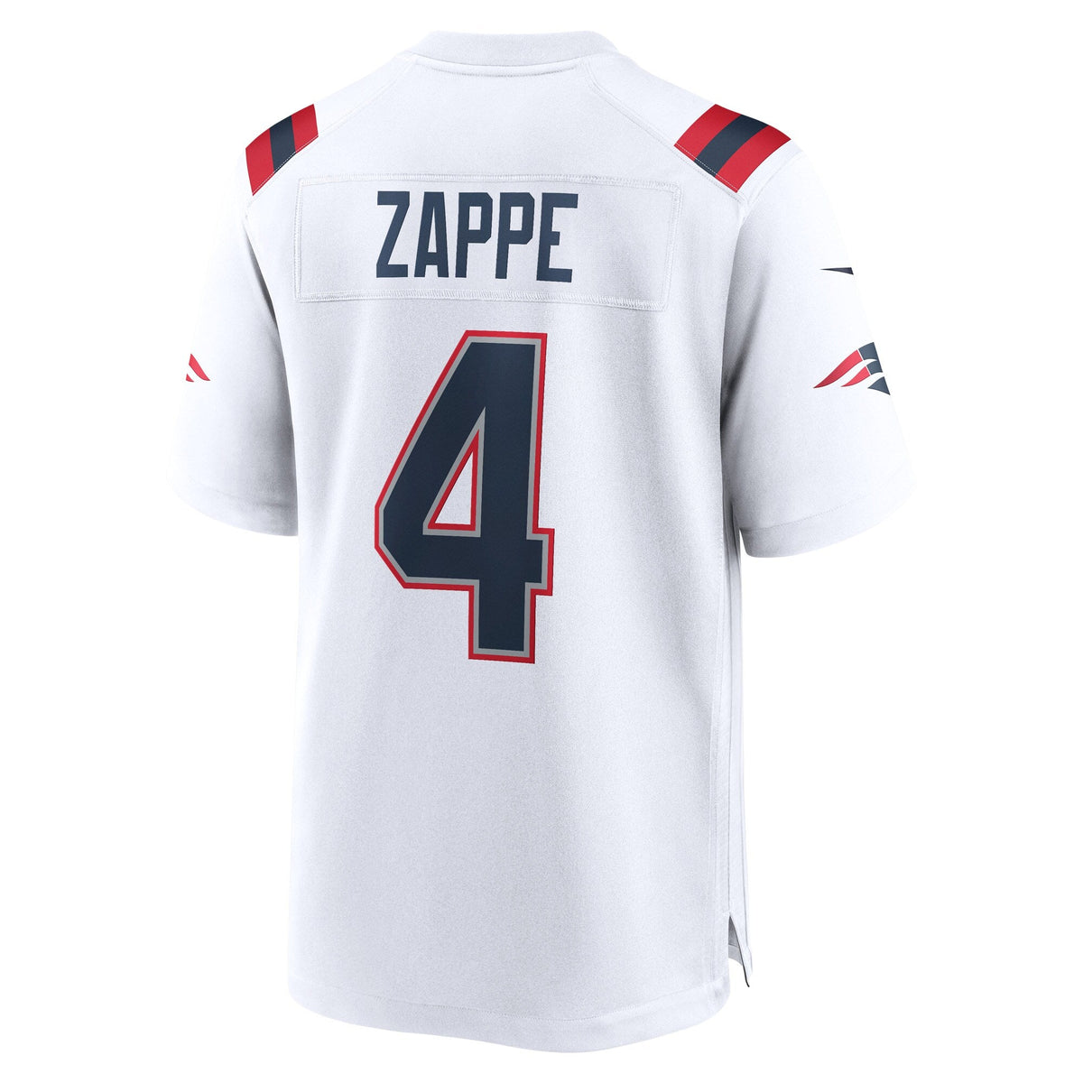 Bailey Zappe New England Patriots  Game   Jersey - White