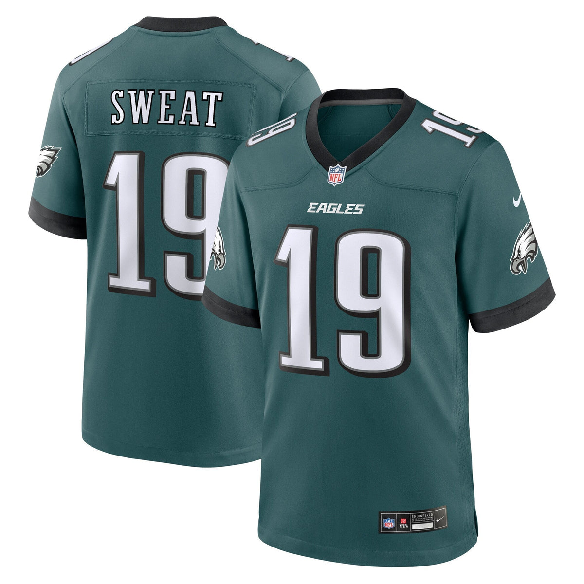 Josh Sweat Philadelphia Eagles  Team Game Jersey - Midnight Green