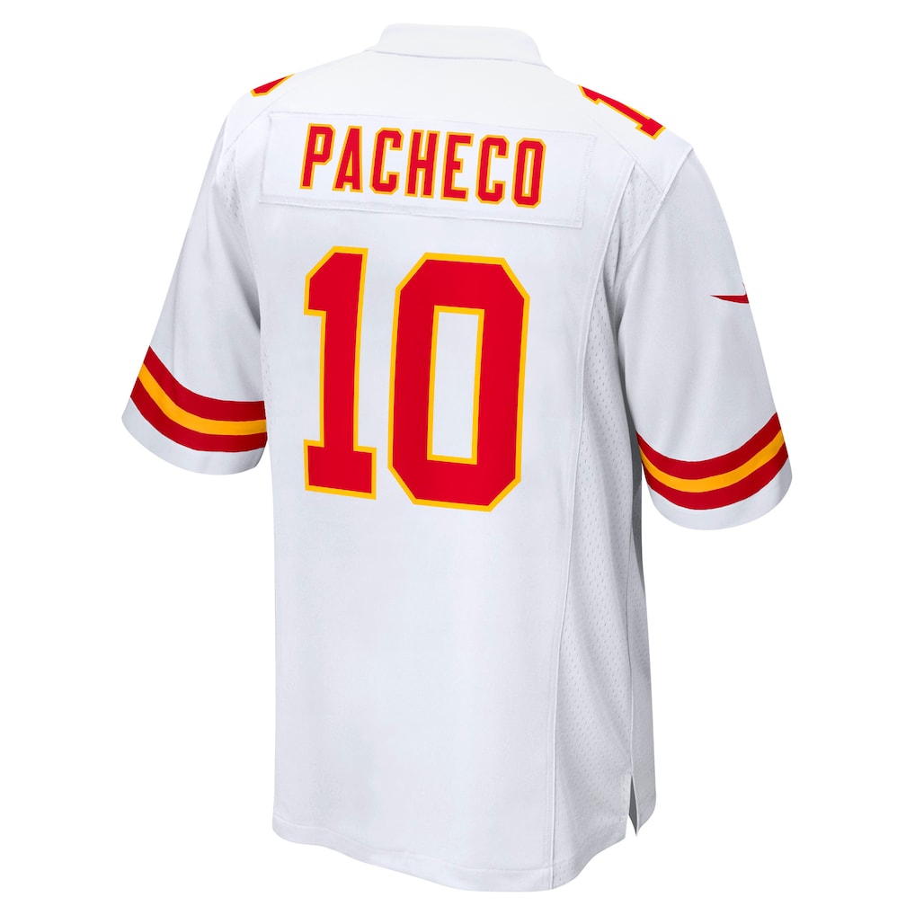 KC.Chiefs #10 Isiah Pacheco White Away Game Player Jersey
