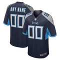 Tennessee Titans Navy Custom Jersey