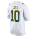 GB. Packers #10 Jordan Love White Fashion Game Jersey
