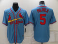 Men's St. Louis Cardinals Albert Pujols Blue Replica Baseball Jersey