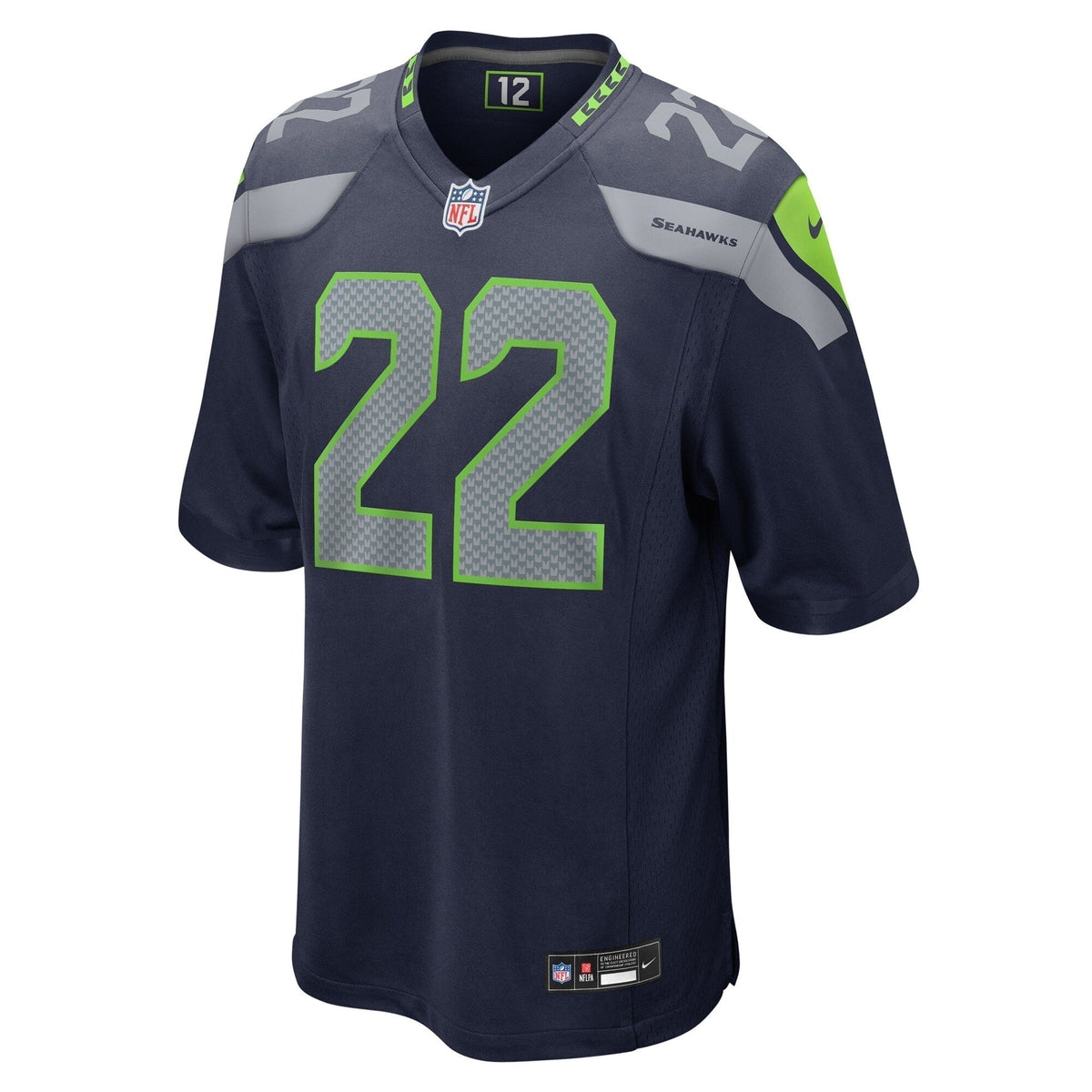 Tre Brown Seattle Seahawks   Game Jersey -  College Navy