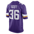 Minnesota Vikings Zavier Scott Purple Team Game Jersey