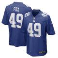 Tomon Fox New York Giants  Game   Jersey - Royal