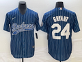Men's Los Angeles Dodgers Kobe Bryant #24 Blue Player Jersey1 Joint Edition
