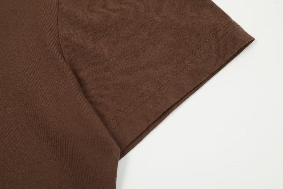 Crew Neck Knit T-Shirt