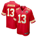 Nazeeh Johnson Kansas City Chiefs  Game   Jersey - Red