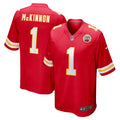 Jerick McKinnon Kansas City Chiefs  Game   Jersey - Red