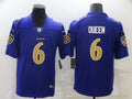 Men's Baltimore Ravens Patrick Queen Purple Game Jersey