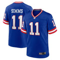 Phil Simms New York Giants  Classic Retired   Game Jersey - Royal