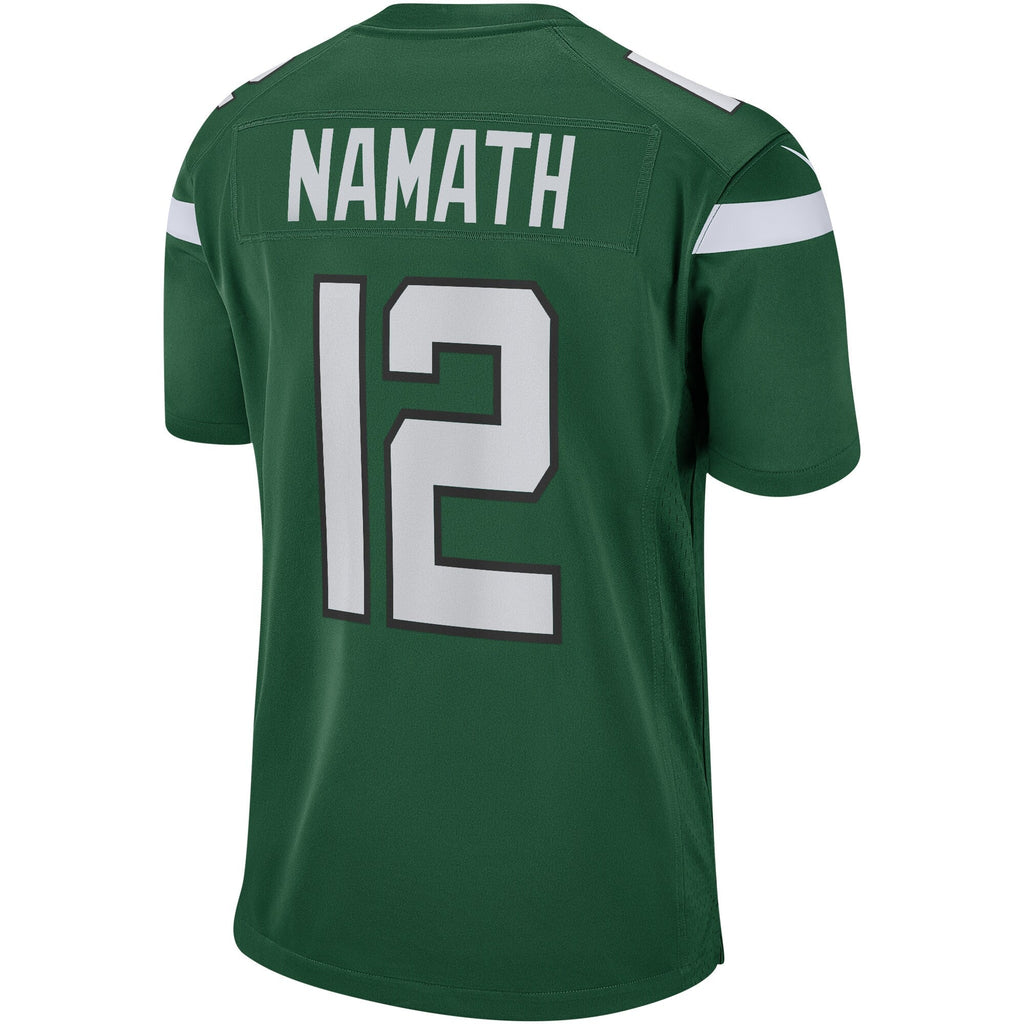Joe Namath New York Jets  Game Retired   Jersey - Gotham Green