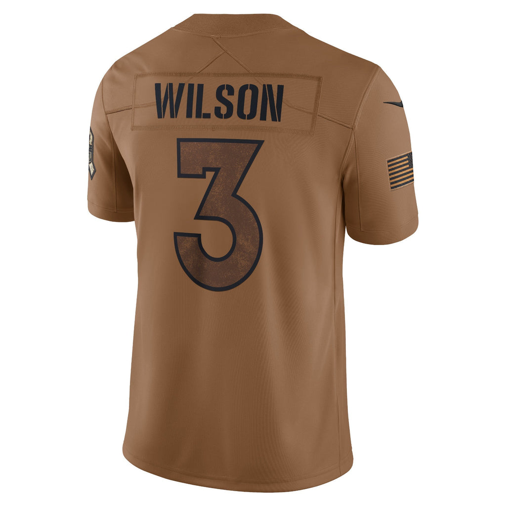 Russell Wilson Denver Broncos  Salute To Service Limited Jersey - Brown