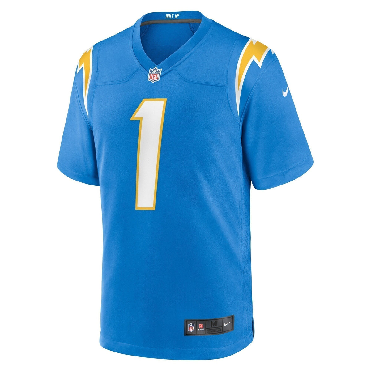 Number 1 Groom Los Angeles Chargers  Game Jersey - Powder Blue