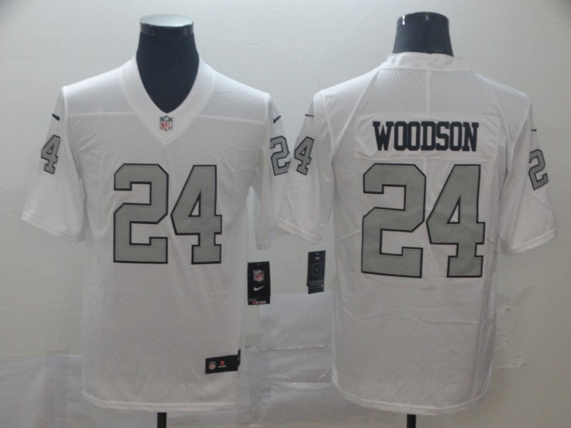 Men's Las Vegas Raiders Charles Woodson White Game Jersey