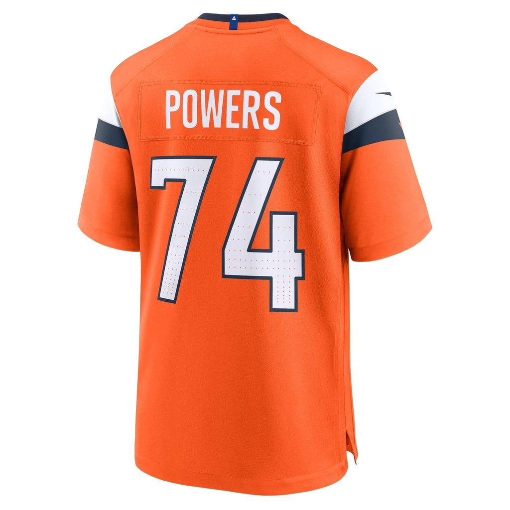 Ben Powers Denver Broncos  Team Game Jersey -  Orange
