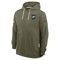 Men's Philadelphia Eagles  Olive 2025 Salute to Service Sideline Standard Issue Dri-FIT Hoodie