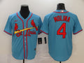 Men's St. Louis Cardinals #4 Yadier Molina  Horizon Blue Jersey1