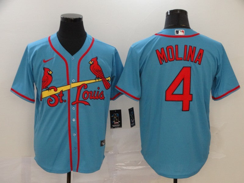 Men's St. Louis Cardinals Yadier Molina  Horizon Blue Jersey