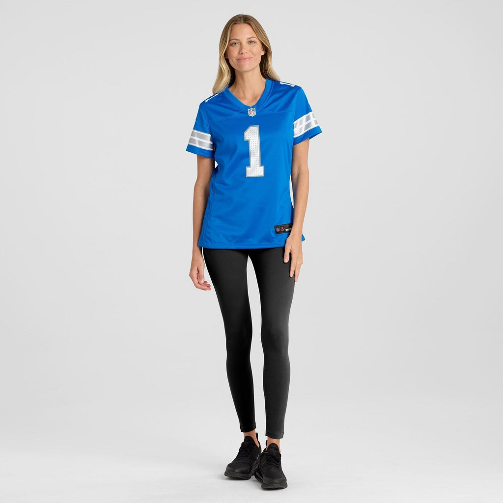 Number 1 Mom Detroit Lions  Game Jersey - Blue