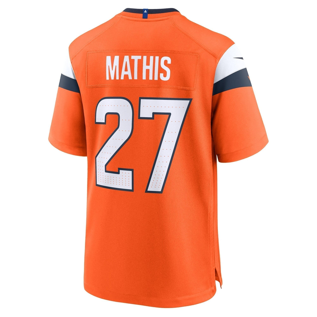 Damarri Mathis Denver Broncos  Team Game Jersey -  Orange