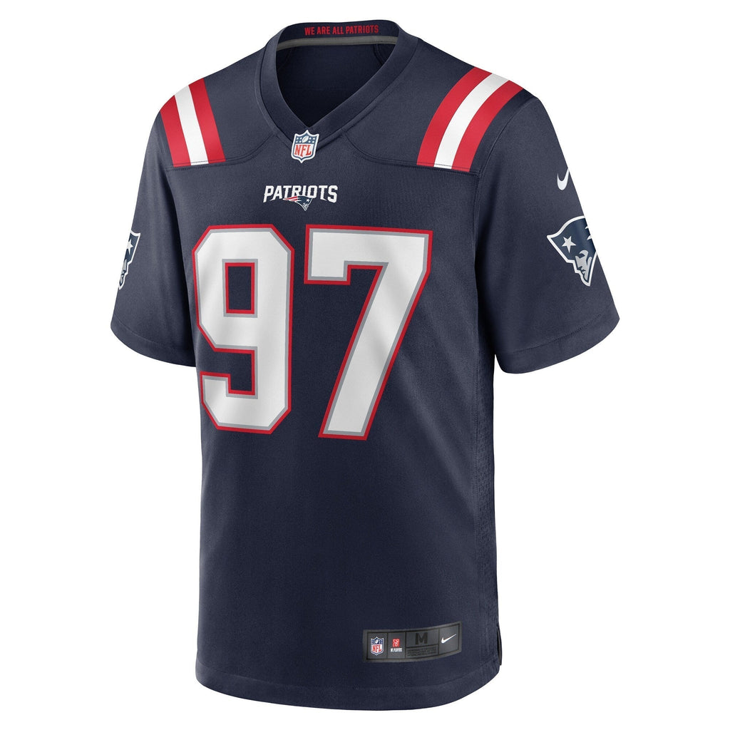DaMarcus Mitchell New England Patriots  Game   Jersey - Navy