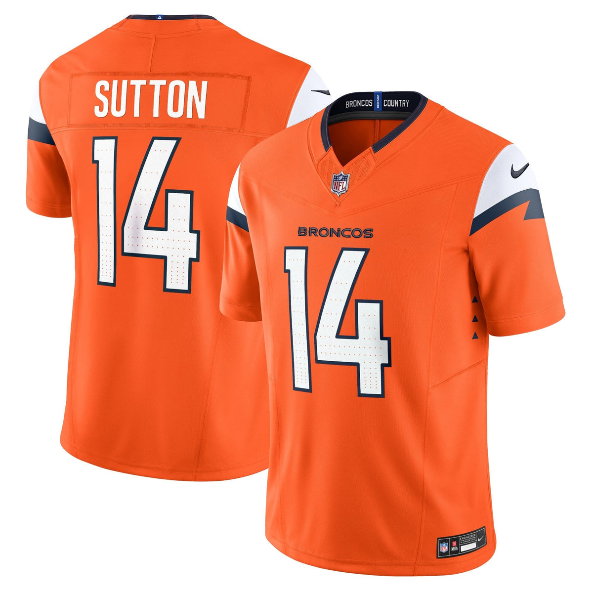 Courtland Sutton Denver Broncos  Mile High Collection Vapor F.U.S.E. Limited Jersey - Orange