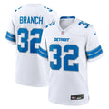 Brian Branch Detroit Lions  White Game Jersey -  White