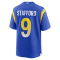 LA.Rams #9 Matthew Stafford Royal Game Jersey