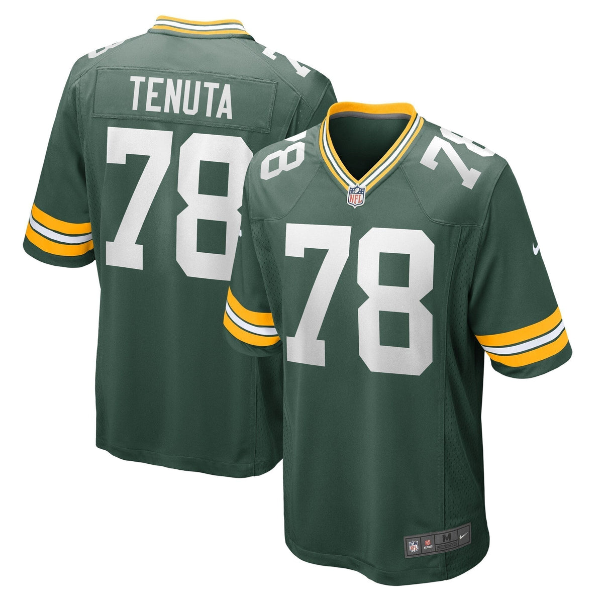 Luke Tenuta Green Bay Packers  Home Game   Jersey - Green