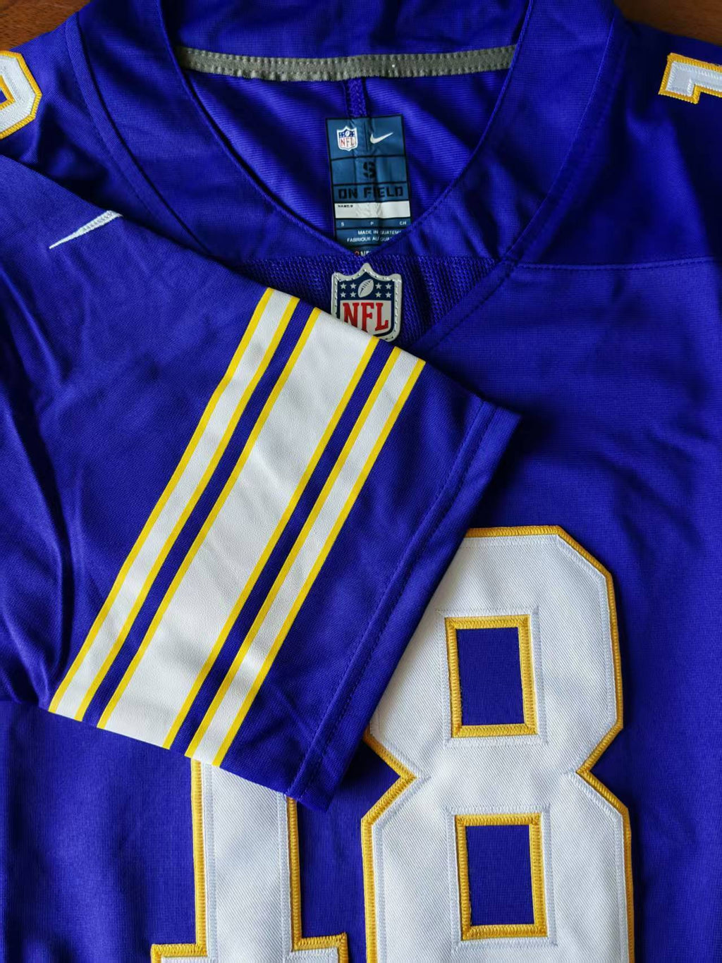 Men's Minnesota Vikings Justin Jefferson  Jersey -  Retro Purple